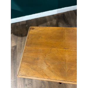 Vintage Walnut Sewing Box On Cabriole Supports