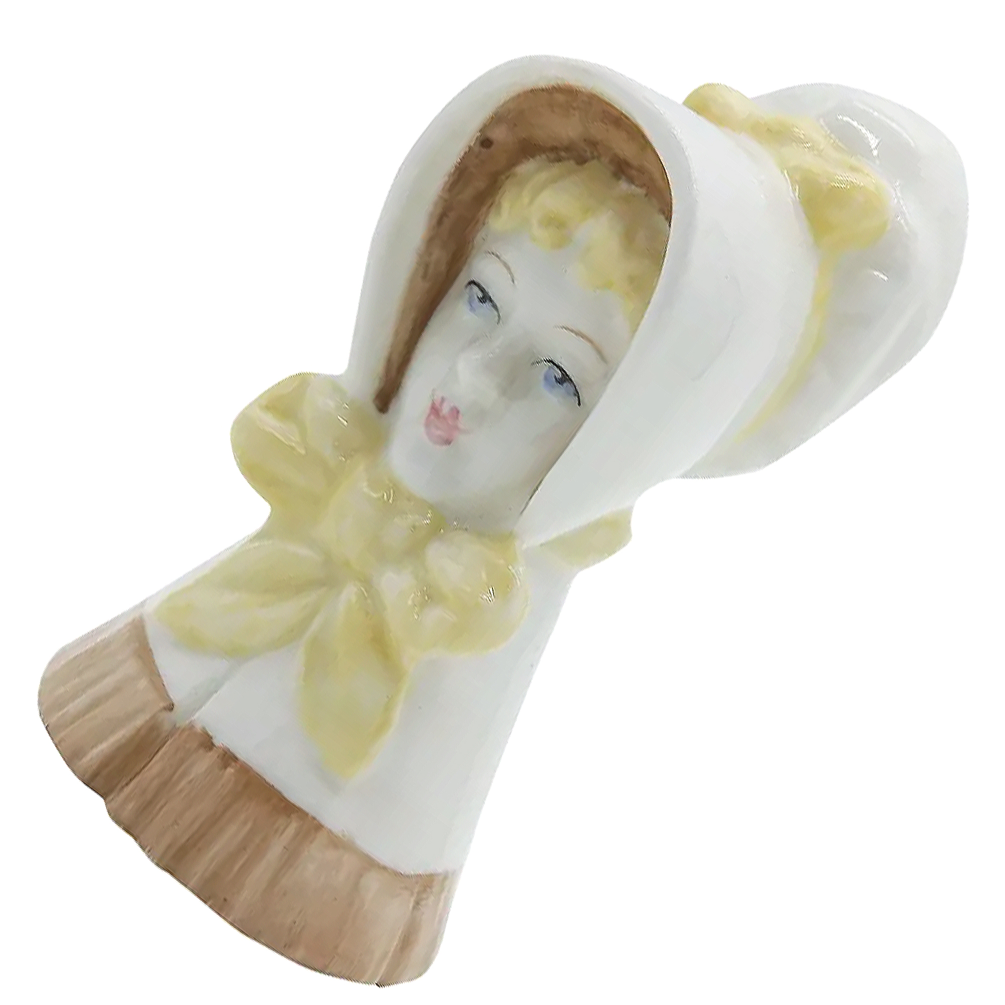 Vintage Royal Worcester Kate Greenway style porcelain hand-painted 'Young Girl' Candle Snuffer 1976