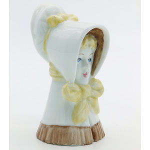 Vintage Royal Worcester Kate Greenway style porcelain hand-painted 'Young Girl' Candle Snuffer 1976